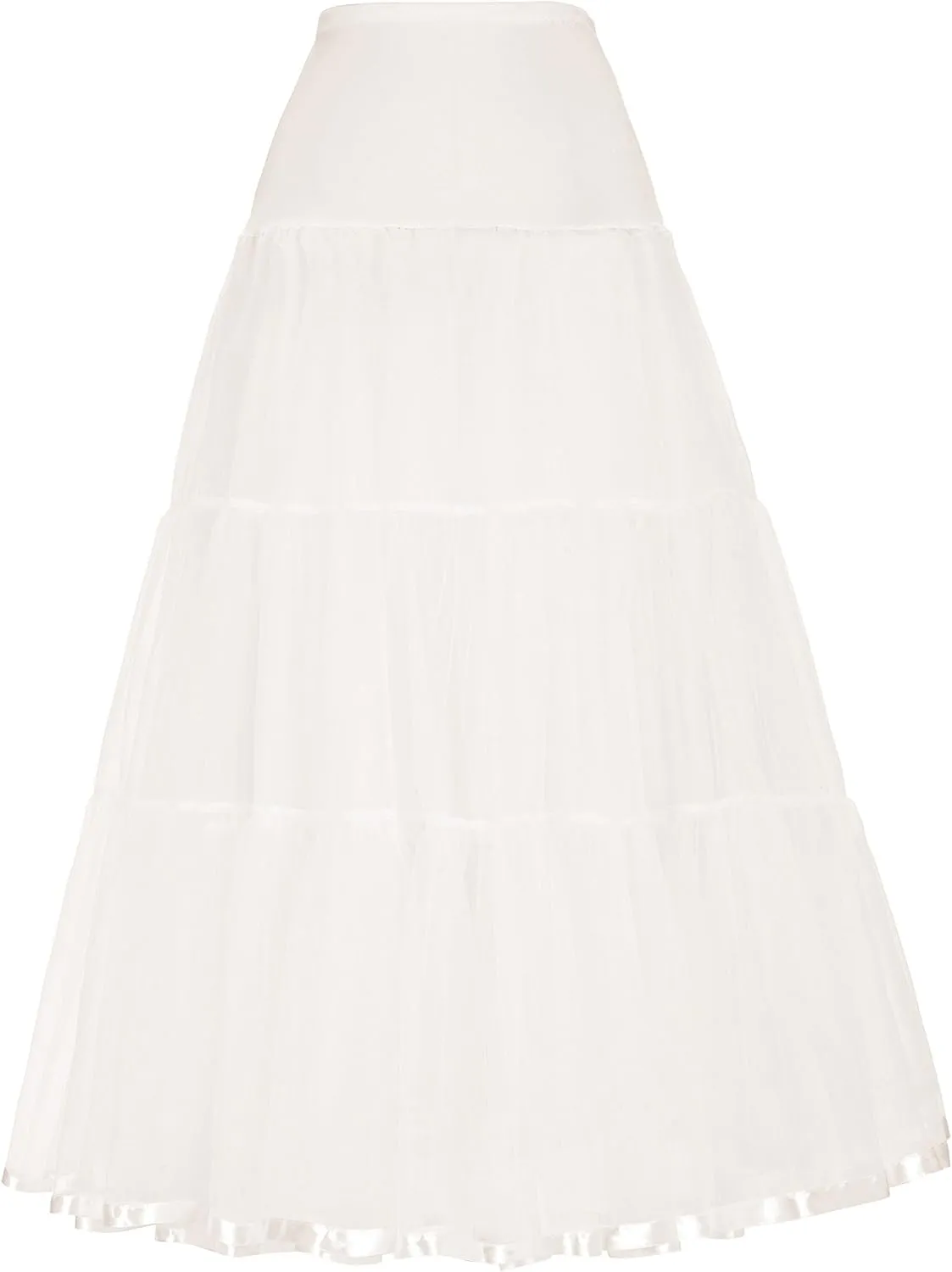 GRACE KARIN Women's Ankle Length Petticoats Wedding Slips Plus Size S-3X