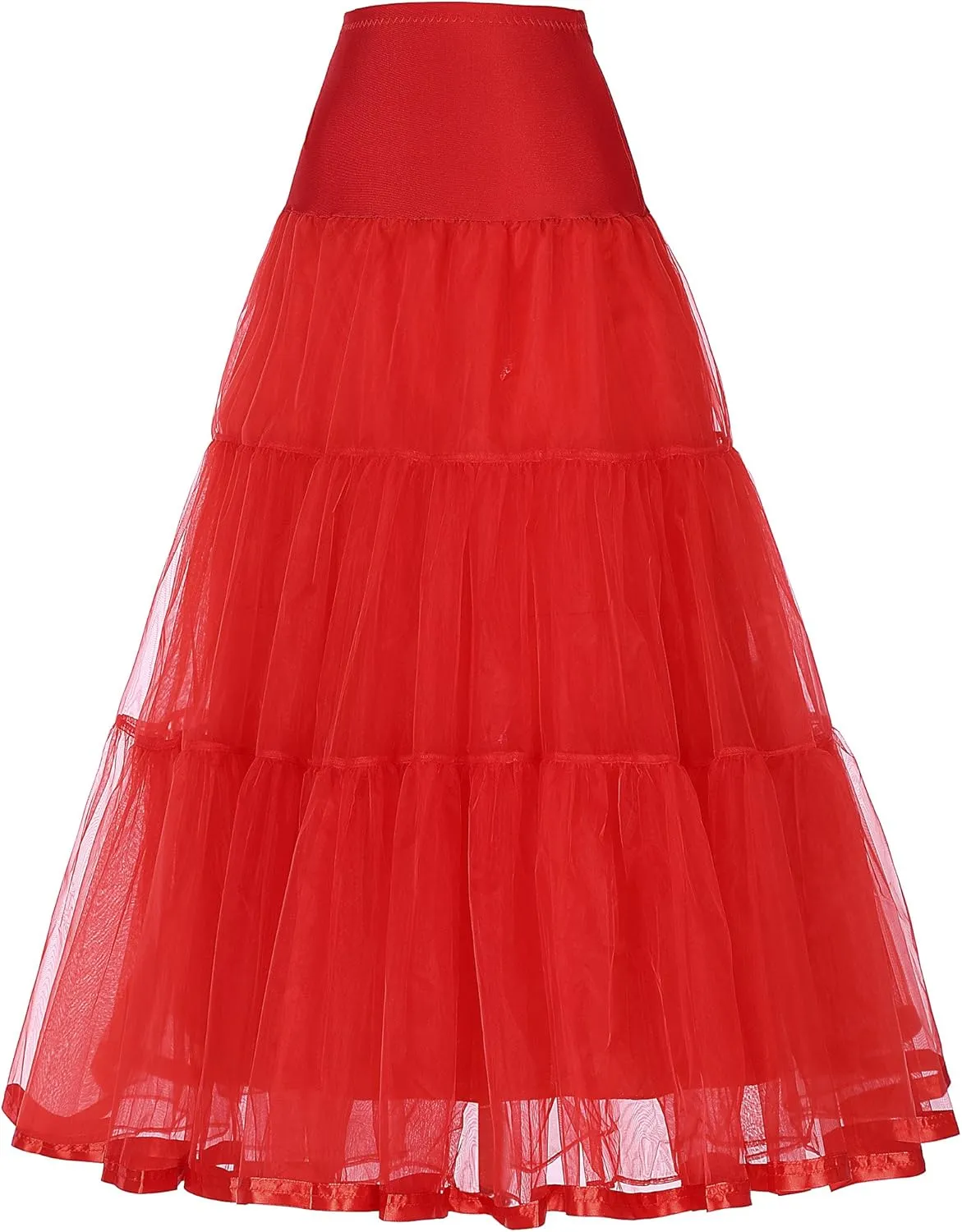GRACE KARIN Women's Ankle Length Petticoats Wedding Slips Plus Size S-3X