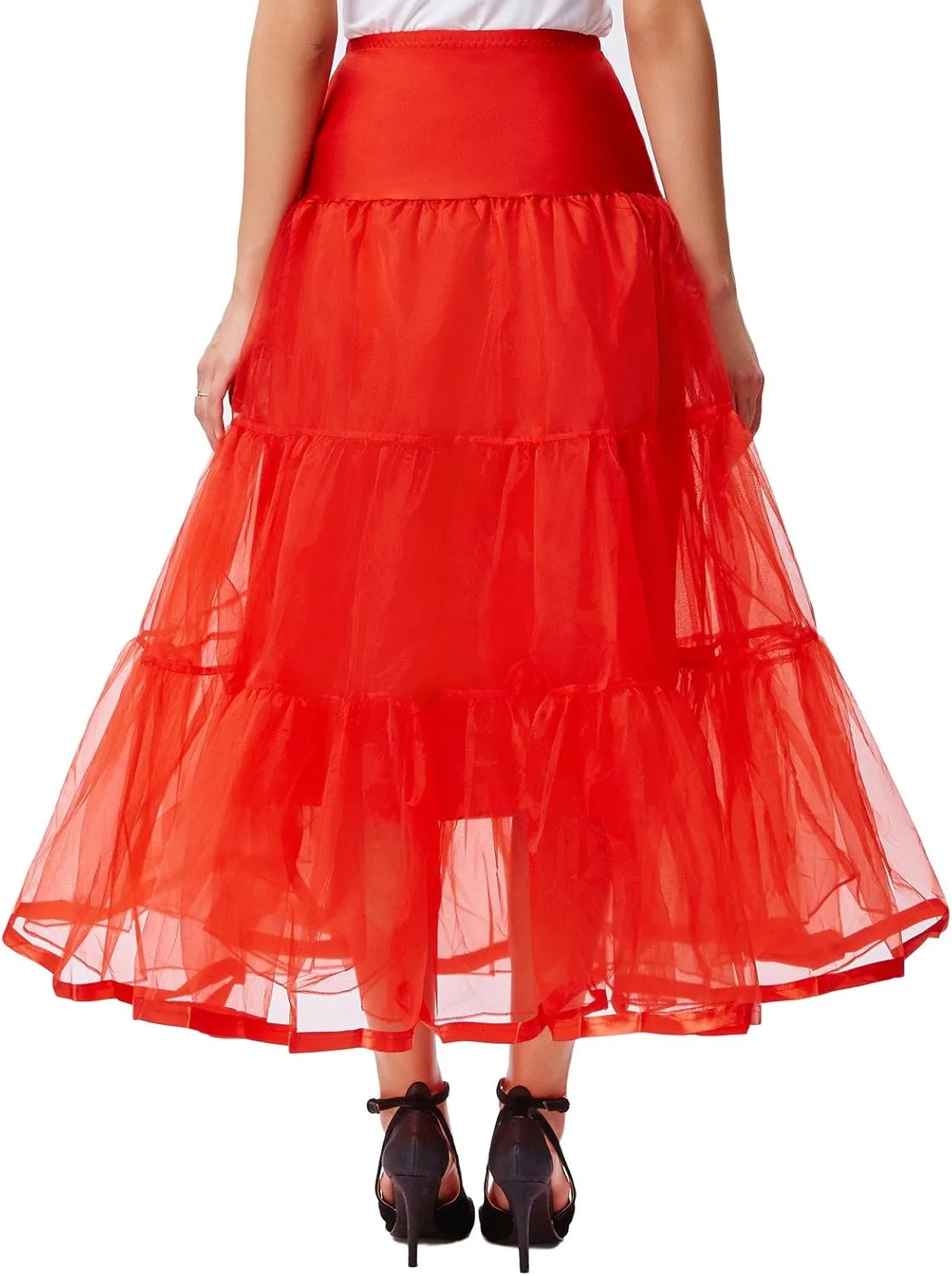GRACE KARIN Women's Ankle Length Petticoats Wedding Slips Plus Size S-3X