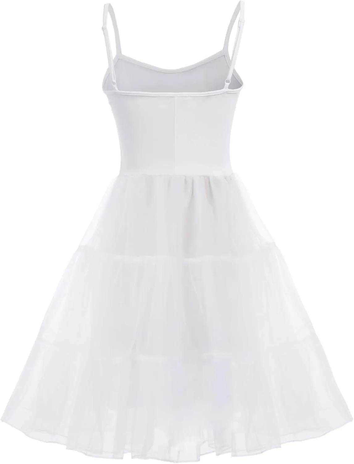 GRACE KARIN Women’s Underdress Spaghetti Strap Full Slip 1950s Vintage Petticoat Crinoline Tutu Underskirts S-XXL