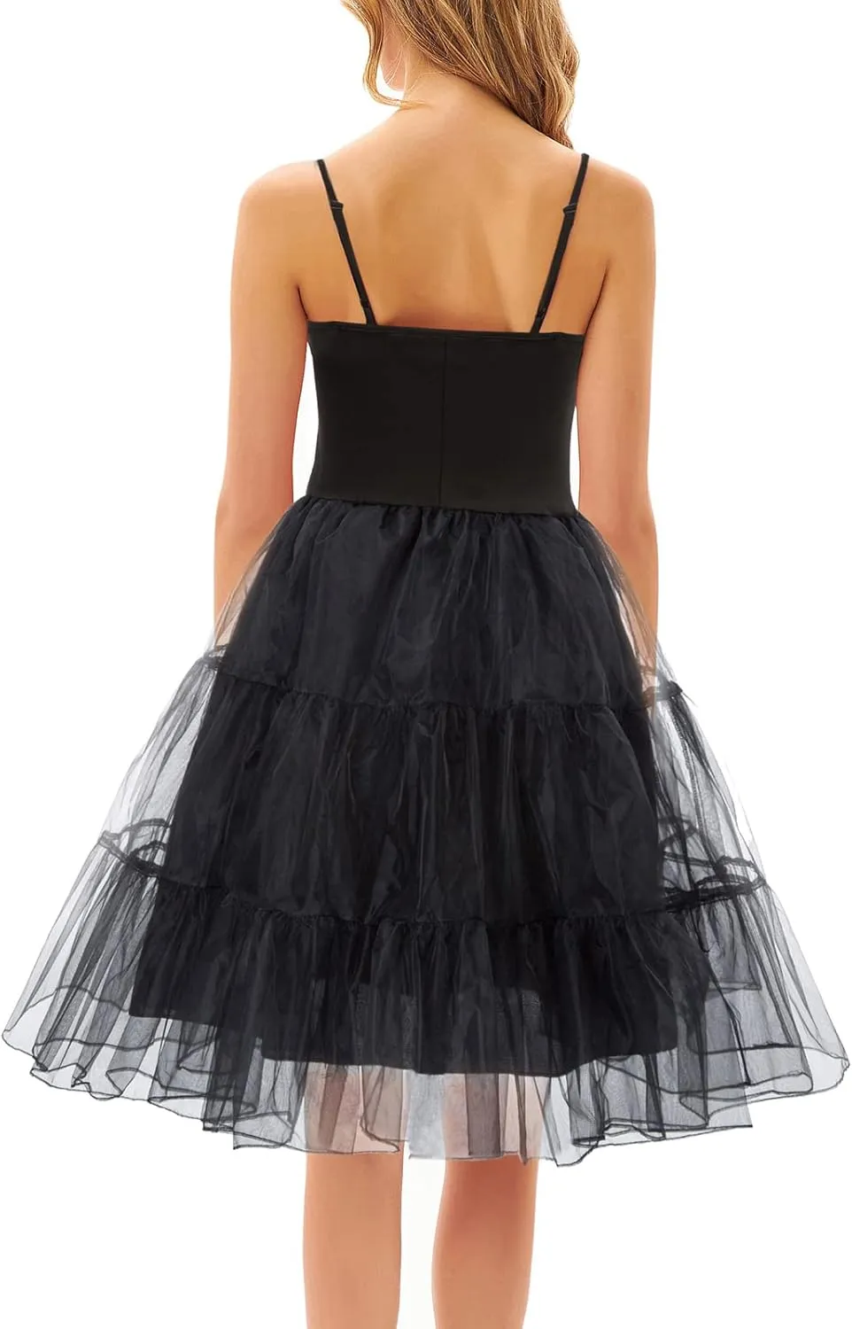 GRACE KARIN Women’s Underdress Spaghetti Strap Full Slip 1950s Vintage Petticoat Crinoline Tutu Underskirts S-XXL