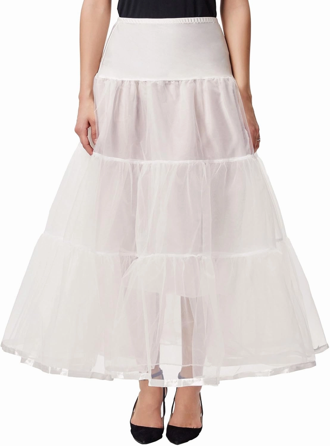 GRACE KARIN Women's Ankle Length Petticoats Wedding Slips Plus Size S-3X