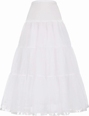 GRACE KARIN Women's Ankle Length Petticoats Wedding Slips Plus Size S-3X