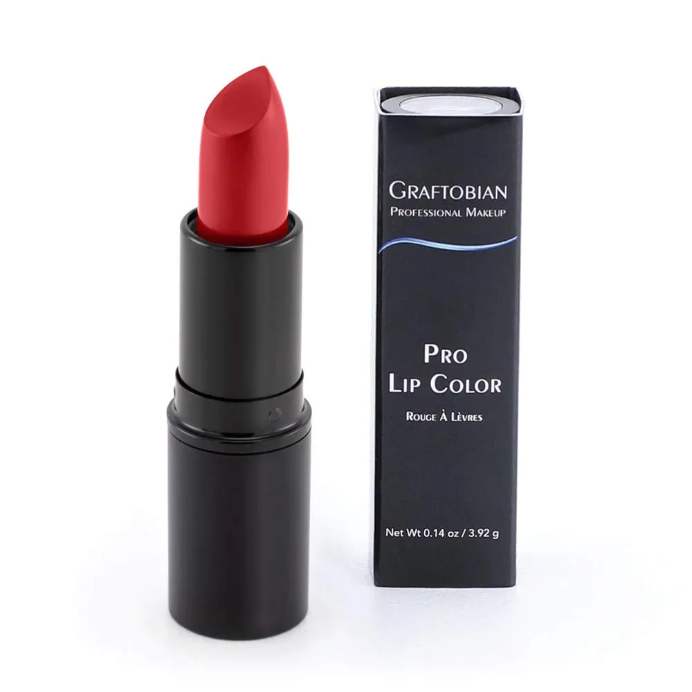 Graftobian Professional Color Lipstick - Ultra Long-Wearing, Comfortable Texture, Full Range of HD Shades, For All Skin Tones and Undertones, Velvety Smooth Semi-Matte Finish, Soft Cherry