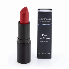 Graftobian Professional Color Lipstick - Ultra Long-Wearing, Comfortable Texture, Full Range of HD Shades, For All Skin Tones and Undertones, Velvety Smooth Semi-Matte Finish, Plum Wine