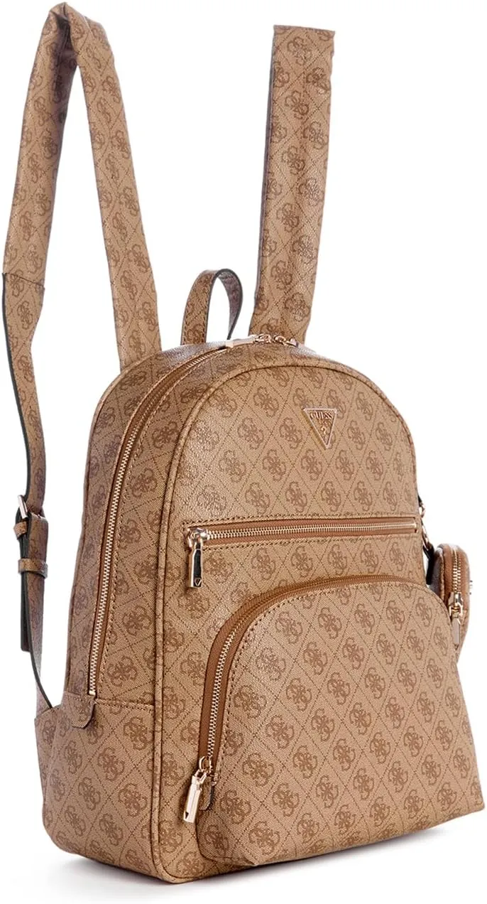 GUESS Power Play Large Tech Backpack, Latte Logo