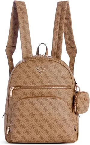 GUESS Power Play Large Tech Backpack, Latte Logo