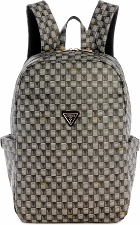 GUESS G-Wave Travel, Black Logo, Backpack-16.5 Inches