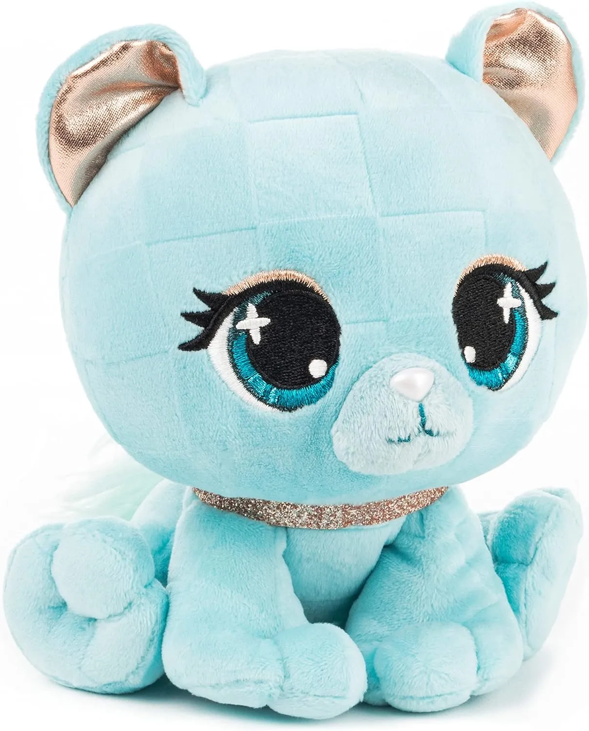 GUND P.Lushes Designer Fashion Pets Audrey Park Panther Premium Cat Stuffed Animal Soft Plush with Glitter Sparkle, Blue, 6”