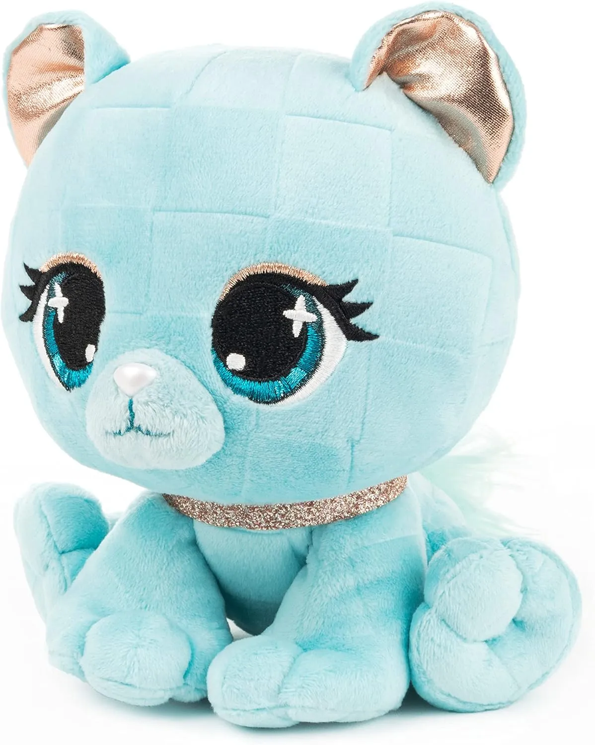GUND P.Lushes Designer Fashion Pets Audrey Park Panther Premium Cat Stuffed Animal Soft Plush with Glitter Sparkle, Blue, 6”
