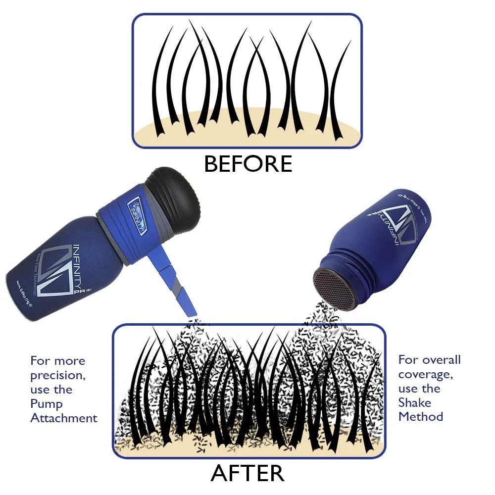 Hair Fiber Medium Brown, Hair Thickening Fiber - Hair Loss Concealer for Men & Women, 28g