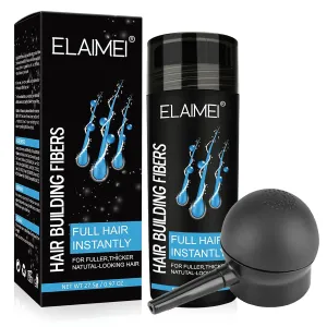 Hair Fibers for Thinning Hair, Natural Formula Hair Fiber, Hair Building Fibers Refill Thicker Hair in 15 Seconds, Conceals Hair Loss & Look Younger, Designed for Men & Women (Light Brown)