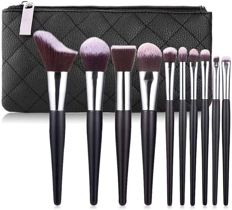 HAYNAH Marycan Makeup Brushes Set 10 Piece Makeup Brush Set with Bag Foundation Blending Blush Eyeliner Shadow Brow Concealer Brushes Kit
