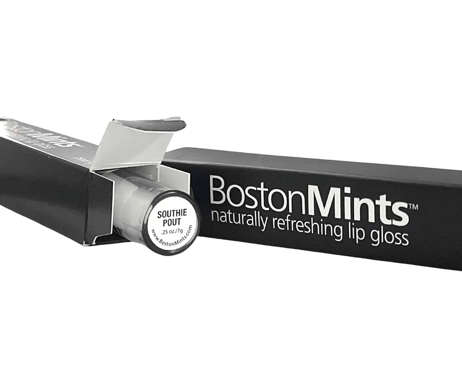Healthy, Naturally Lip Plumping Clear LipGloss, Southie Pout (.25oz) - Vegan, Plant-Based ingredients. Cooling Mint Enhances Fullness, while Avocado Oil and Jojoba provides lasting Hydration.