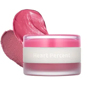 Heart Percent Dote On Mood Custom Lip & Cheek, Matte (Fog Pot)   Glow (Shine Balm) Dual Type Multi-use Blush & Lip Tint [#03. Dear Pink]