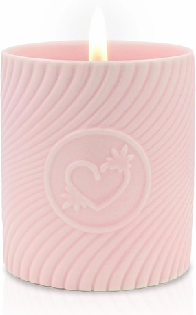 HIGHONLOVE Body Oil Candle - Luxurious, Soy Candle Made with Hemp Seed, Grape Seed, & Vitamin E Oil - Moisturizing Body Glow with a Non-Greasy, Glowy Finish (Lychee Martini) (250g)