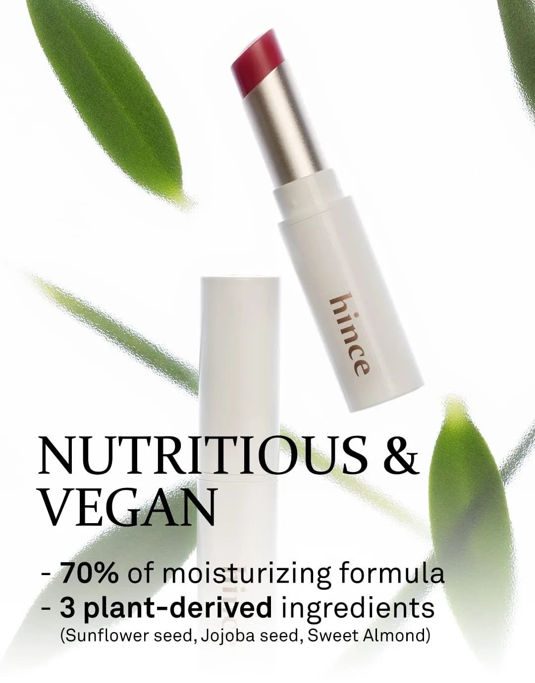 HINCE Mood Enhancer Lip Glow, Moisturizing Lip Balm with Shea Butter & Sweet Almond, Non-Sticky and Long-lasting Tinted Lip Tint with Buttery Balm Texture for Neutral Color 0.2oz. (1, START OVER, 04)