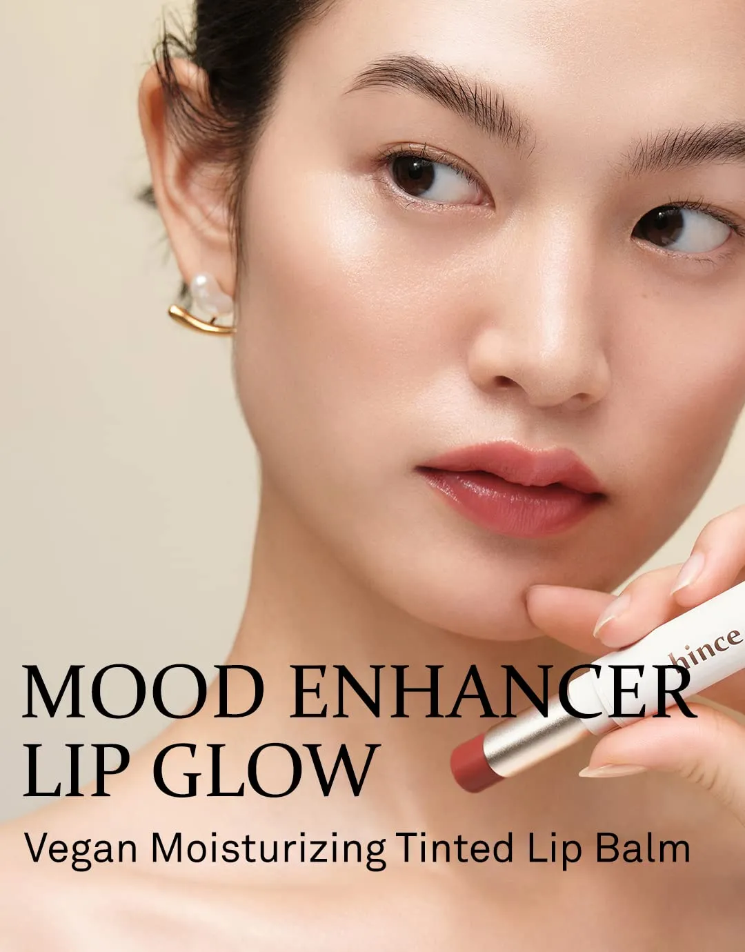 HINCE Mood Enhancer Lip Glow, Moisturizing Lip Balm with Shea Butter & Sweet Almond, Non-Sticky and Long-lasting Tinted Lip Tint with Buttery Balm Texture for Neutral Color 0.2oz. (1, START OVER, 04)