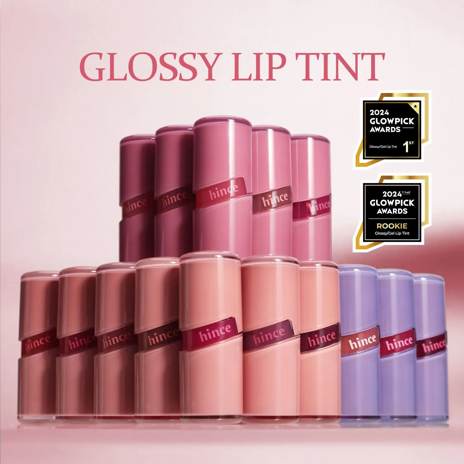 HINCE Raw Glow Gel Tint - Glossy Dewy Lip Tint, Non-Sticky & Long Wearing Lip Gloss for Natural Glass Glow, Moisturizing Liquid Lipstick, Vegan, 0.13 fl.oz. (RAW CHERRY, 10)