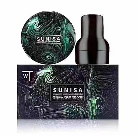 HN SUNISAs Air Cushion Bb Cream Isolation Bb Nude Concealer Waterproof Matte Liquid Foundation For All Skin Types Cc Cream Full Coverage Concealer, [20G, 1 Count]
