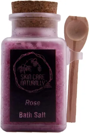 Ho.me Bo.utique 100% Natural Bath Salts Enriched with Rose Essential Oil for Relaxation, 200g