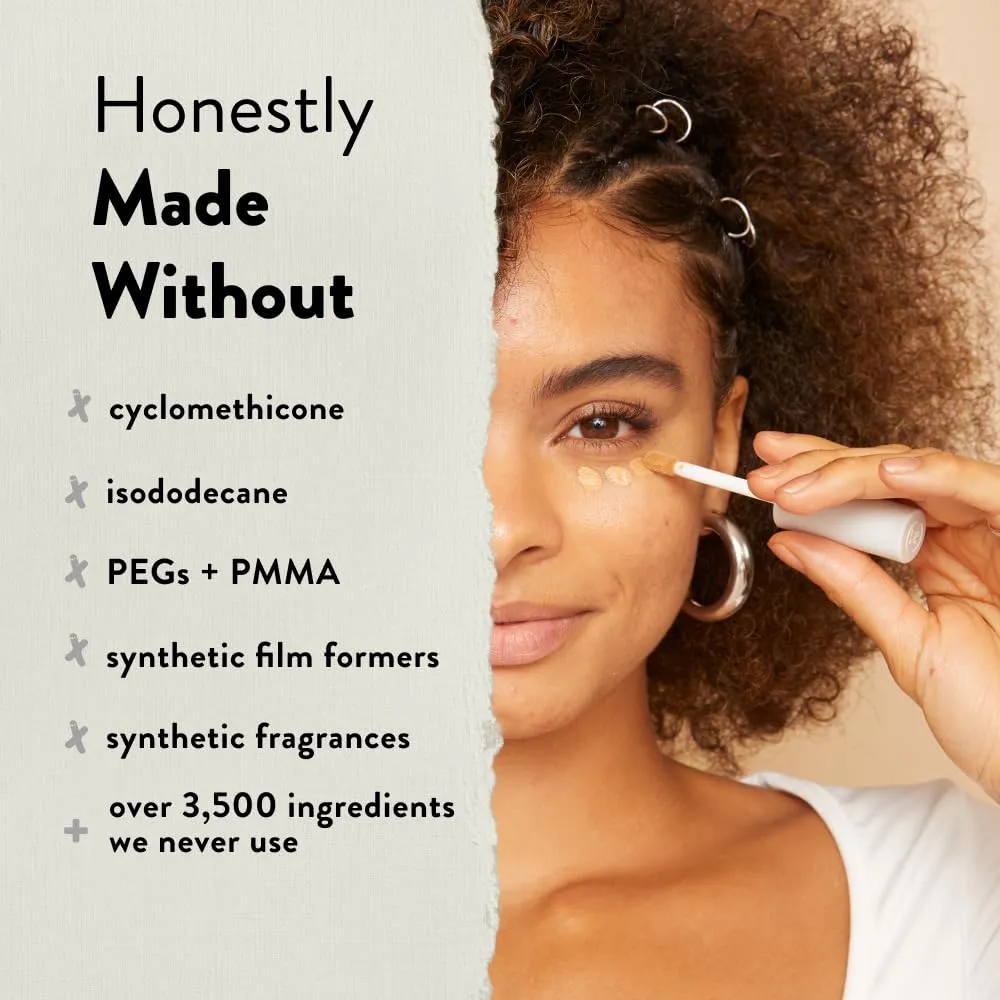 Honest Beauty Fresh Flex Concealer with Niacinamide   Vitamin E   Hyaluronic Acid | Vegan   Cruelty free | Cocoa, 0.17 fl oz