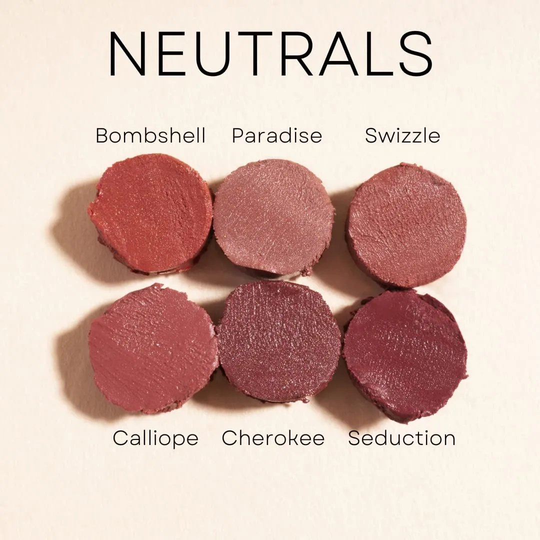 Honeybee Gardens Truly Natural Long Lasting Lipstick, South Beach, Bright Coral with Red Undertones, Naturally Hydrating & Nourishing, Vegan, Gluten-Free & Cruelty-Free, 0.13 oz / 3.8 g