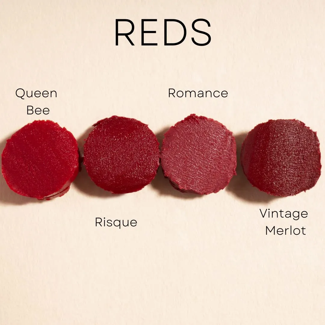 Honeybee Gardens Truly Natural Long Lasting Lipstick, South Beach, Bright Coral with Red Undertones, Naturally Hydrating & Nourishing, Vegan, Gluten-Free & Cruelty-Free, 0.13 oz / 3.8 g