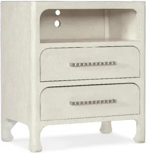 Hooker Furniture Serenity Nightstand in White Wood