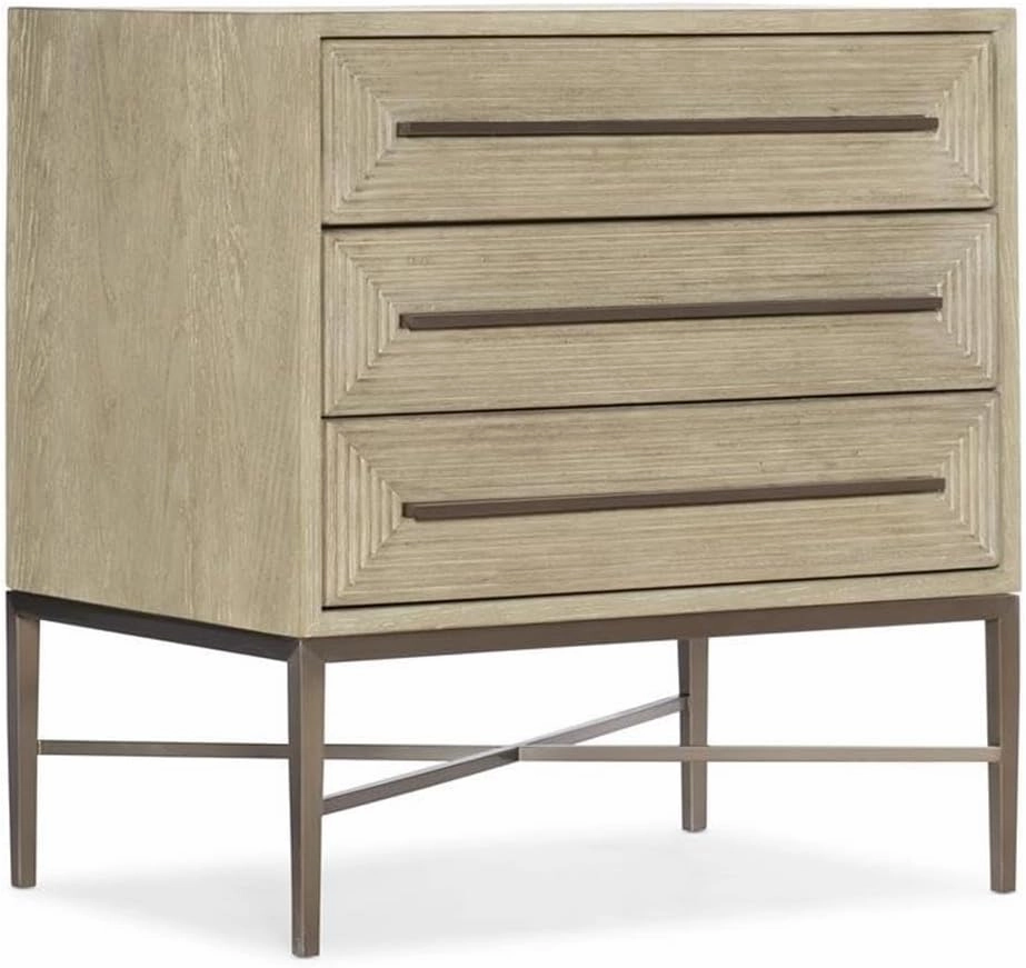 Hooker Furniture Bedroom Cascade Three-Drawer Nightstand