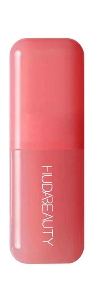 H.u.d.a Beauty Liquid Blush, Intense Guava, Weightless Radiant Finish with Micro-Pearls, Strawberry Cream - dusty rose