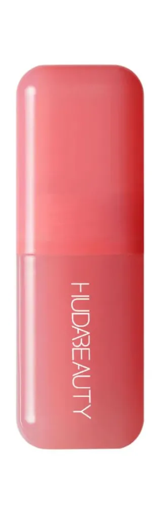 H.u.d.a Beauty Liquid Blush, Intense Guava, Weightless Radiant Finish with Micro-Pearls, Strawberry Cream - dusty rose