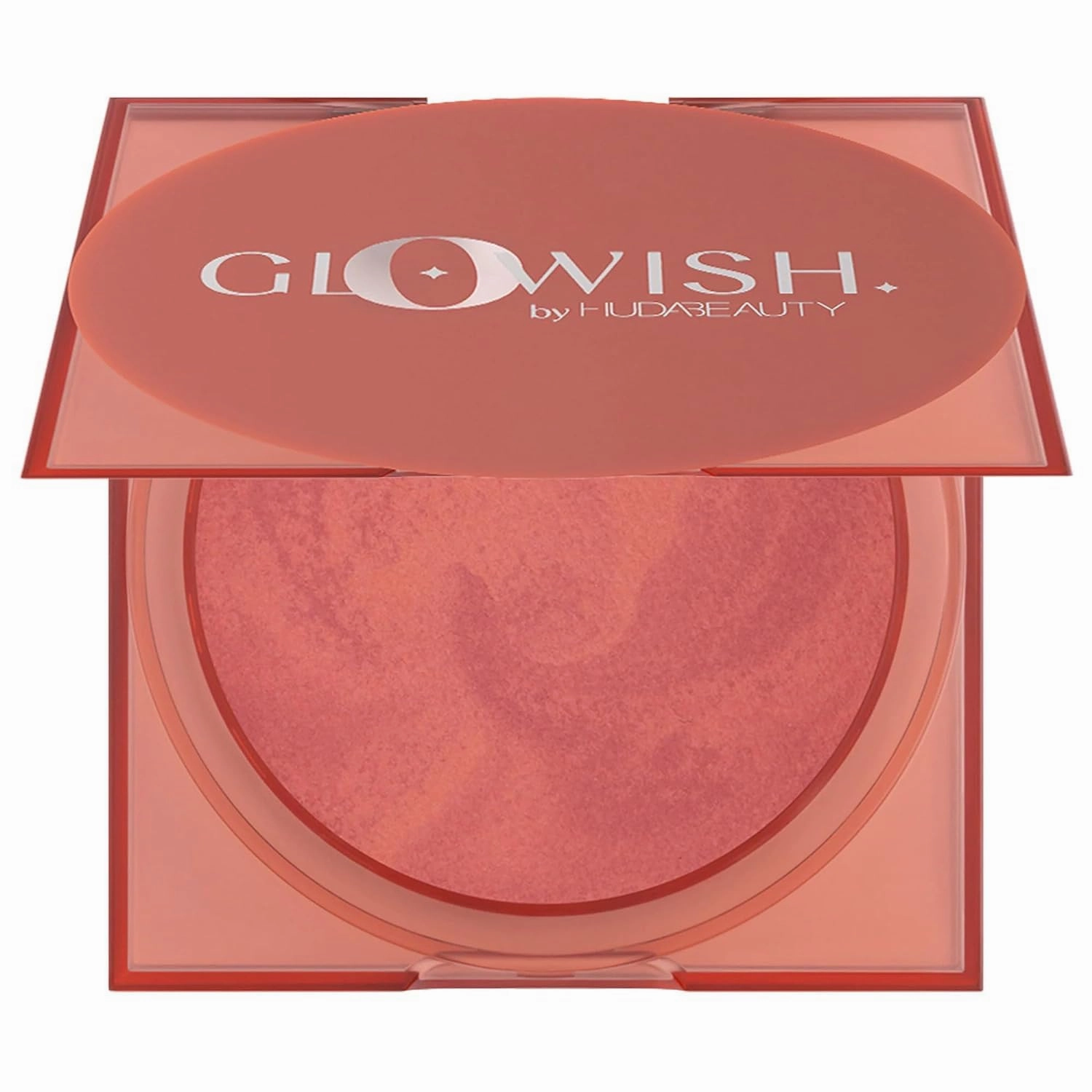 HUDA BEAUTY GloWish Cheeky Vegan Soft Glow Powder Blush 02 Caring Coral