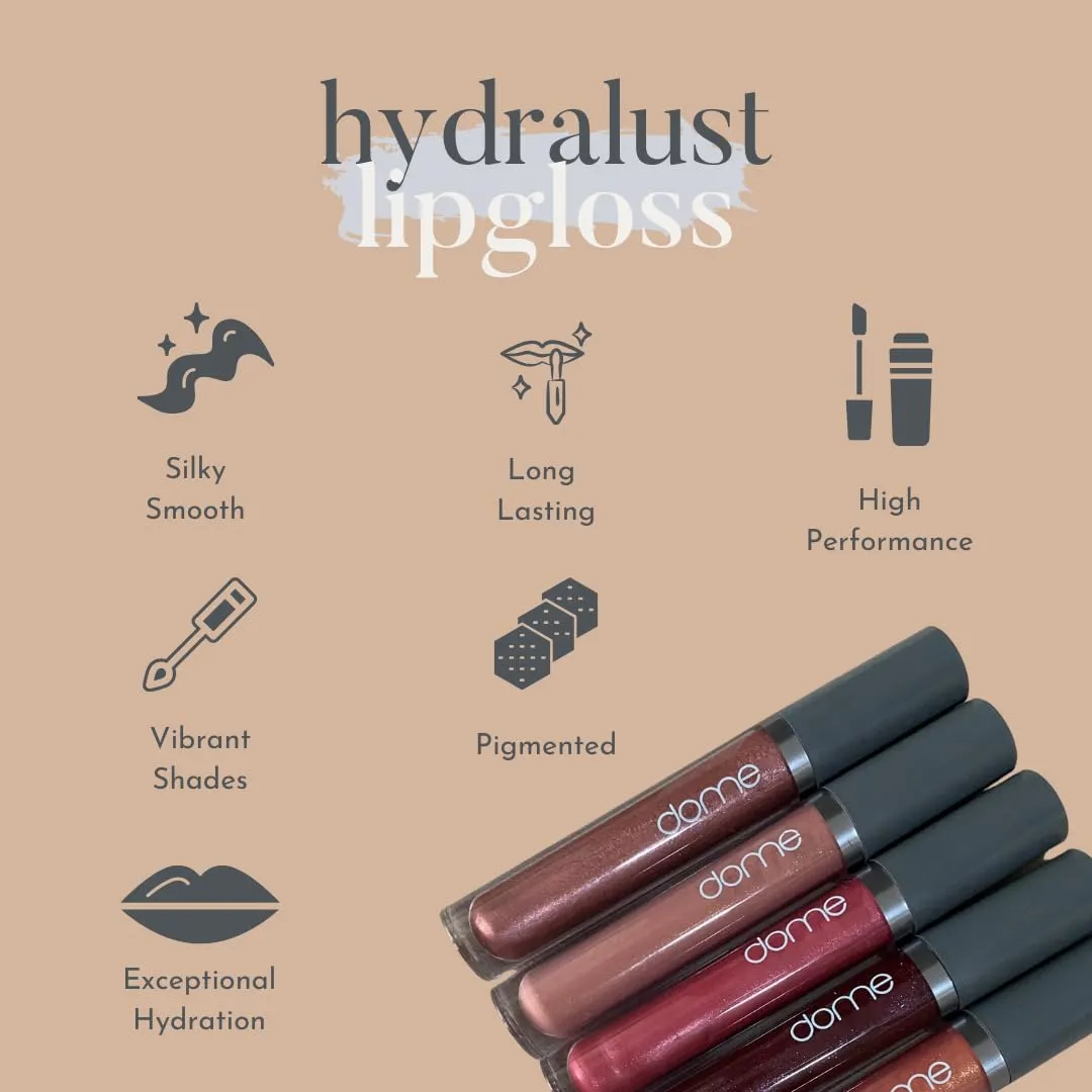 Hydralust Lipgloss - Hydrating Lip Gloss for Glossy Lips, Lightweight, Non-Sticky Formula, Clean Beauty Lip Makeup, Moisturizing Shine, Vegan, Cruelty-Free (Angela, 0.20 oz)