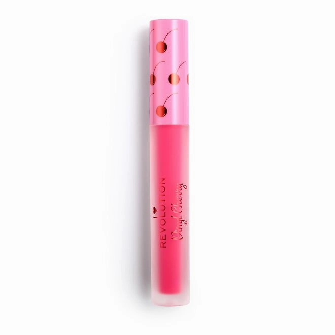 I Heart Revolution Vinyl Cherry Liquid Lipstick Wild Cherry