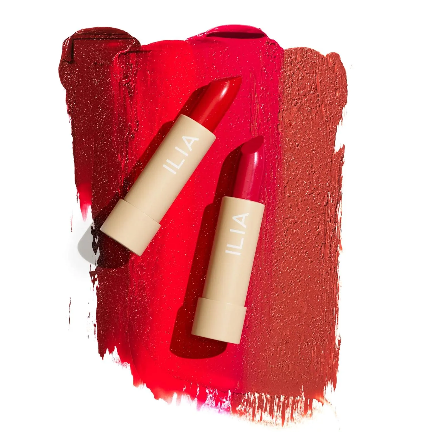 ILIA - Color Block Lipstick | Non-Toxic, Vegan, Cruelty-Free, Hydrating   Long Lasting, No Budge Color with Full Coverage (True Red (Real Red With Cool Undertones), 0.14 oz | 4 g)