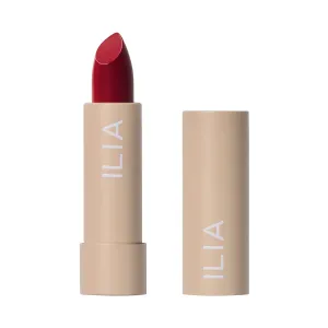 ILIA - Color Block Lipstick | Non-Toxic, Vegan, Cruelty-Free, Hydrating   Long Lasting, No Budge Color with Full Coverage (True Red (Real Red With Cool Undertones), 0.14 oz | 4 g)