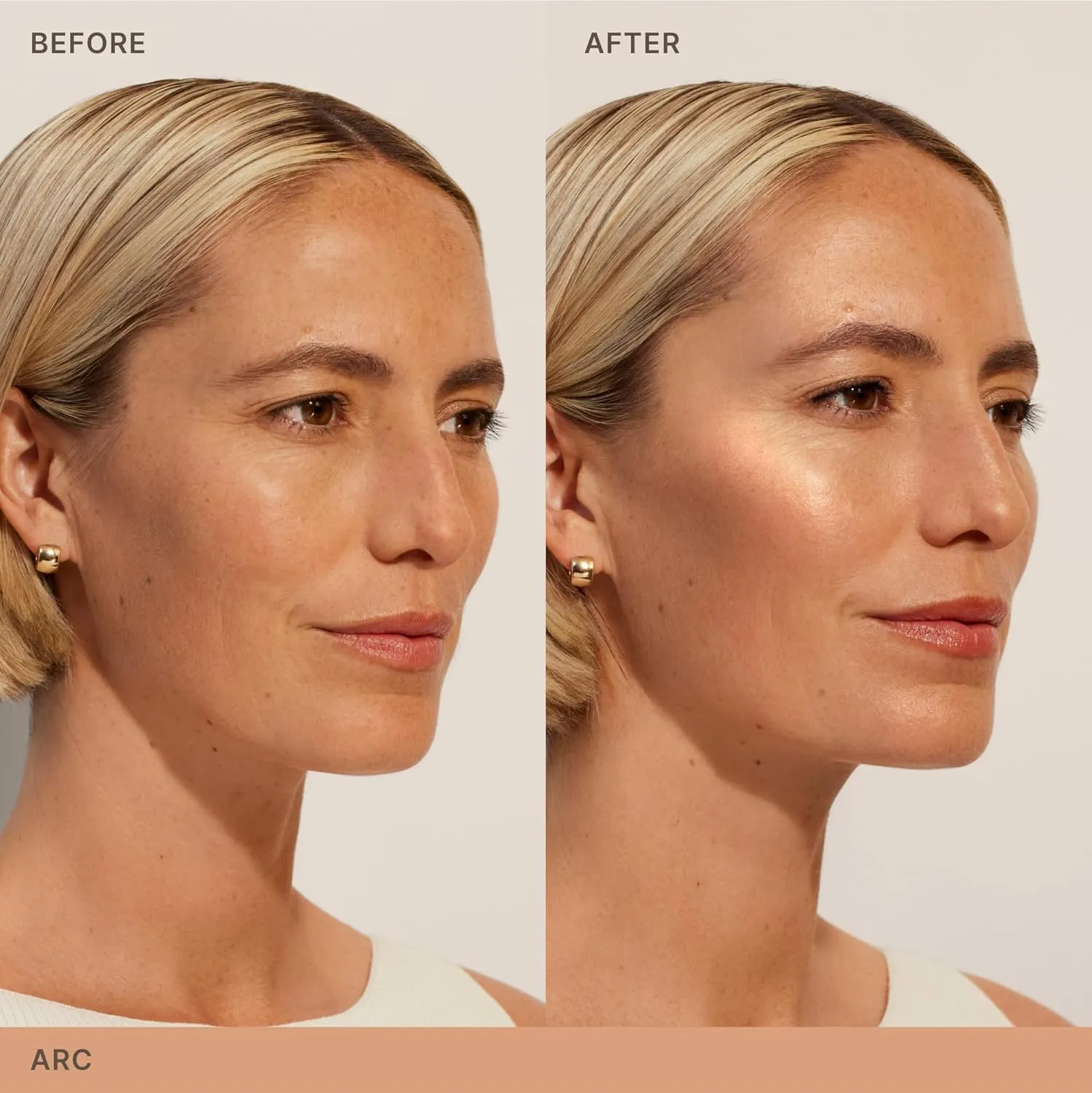 ILIA - Lightshift Cream Highlighter | Non-Comedogenic, Long-Lasting, Vegan, Cruelty-Free | Weightless, Seamless, Silky Highlighter (Arc - Peachy Gold, 0.27 oz | 7.8 g)