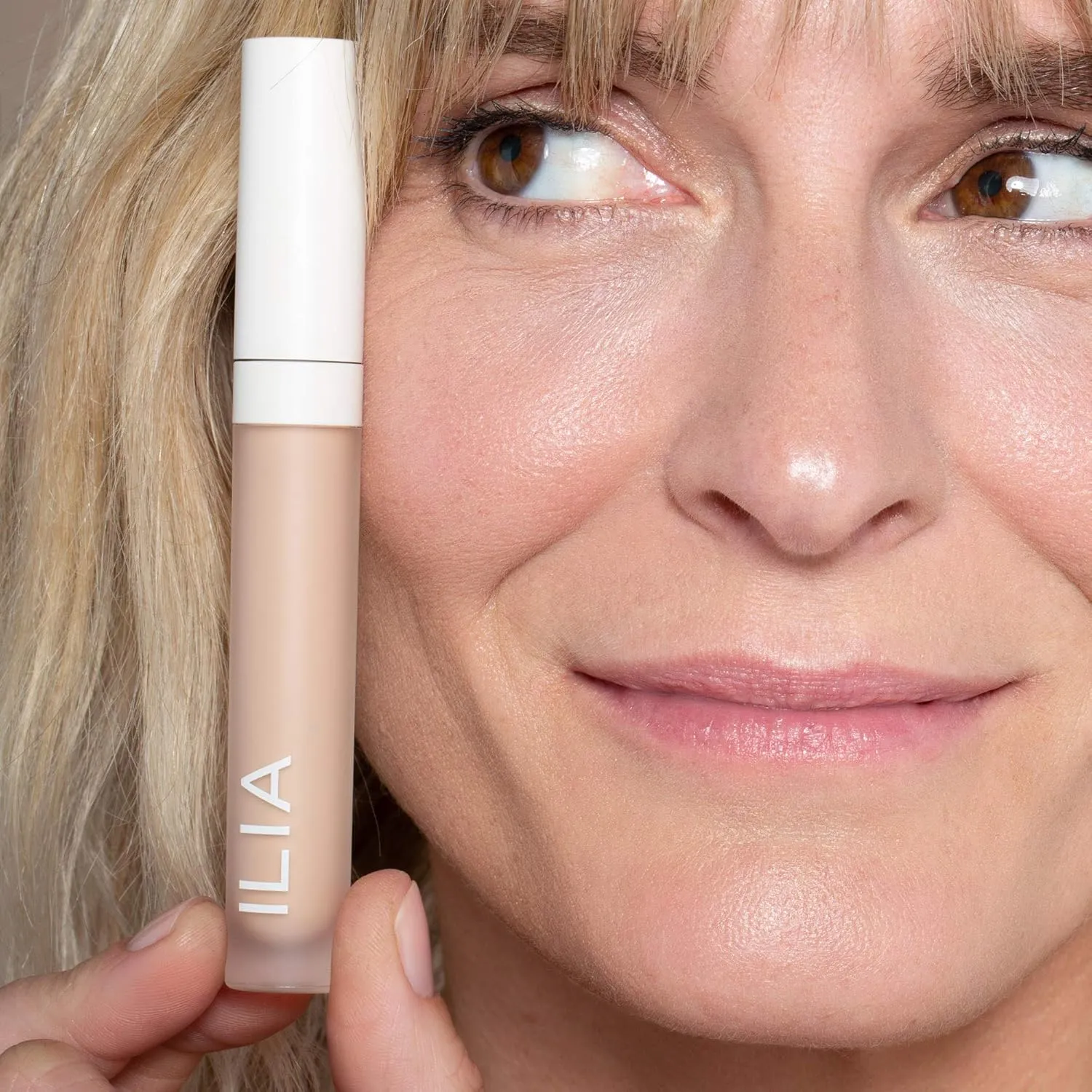ILIA - True Skin Serum Concealer | Non-Comedogenic, Cruelty-Free, Vegan, Safe For Sensitive Skin, Reduces Appearance of Dark Circles   Blemishes (Suma SC1.5, 0.16 oz | 5 ml)