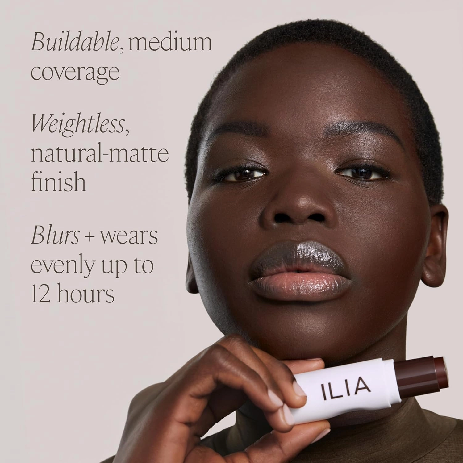 ILIA - Skin Rewind Complexion Stick - Foundation   Concealer   Skincare | Non-Toxic, Vegan, Cruelty-Free, Clean Makeup (16N - Madrone, 0.35 oz | 10 g)