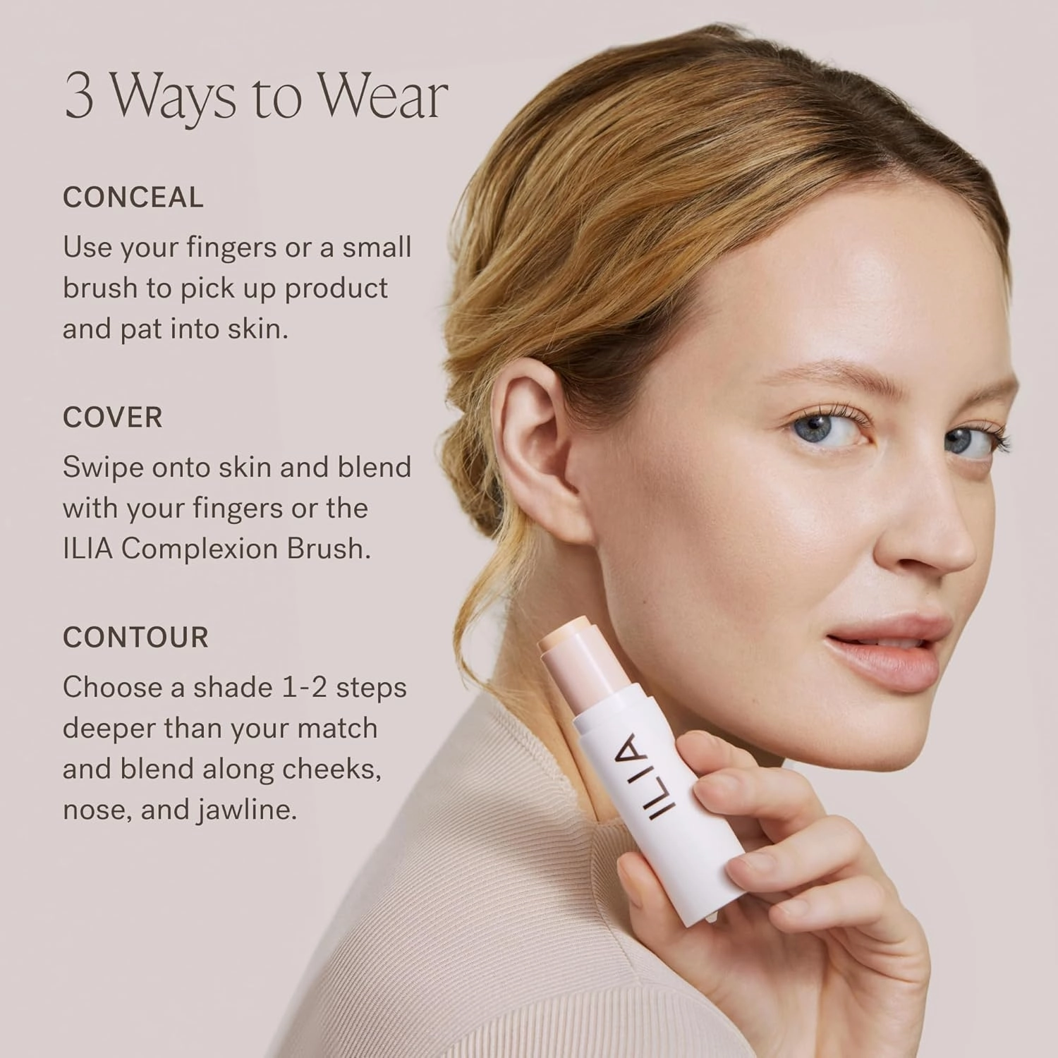 ILIA - Skin Rewind Complexion Stick - Foundation   Concealer   Skincare | Non-Toxic, Vegan, Cruelty-Free, Clean Makeup (16N - Madrone, 0.35 oz | 10 g)