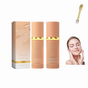 Imaginaryl 4-in-1 Foundation - Hydrating CC Cream with SPF 50 , Natural Finish, Full Coverage Concealer, Waterproof & Sweatproof，Long-Lasting Waterproof Makeup for All Skin Types (2 Pcs)