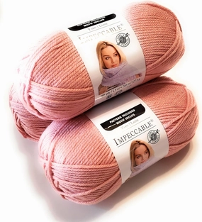Impeccable Yarn, 4.5 oz in Soft Rose by Loops & Threads - Pack of 3