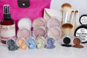 IMPULSE KIT (WARM Shade-Most Popular) Full Size Mineral Makeup Set Matte Foundation Bare Face Sheer Powder Cover