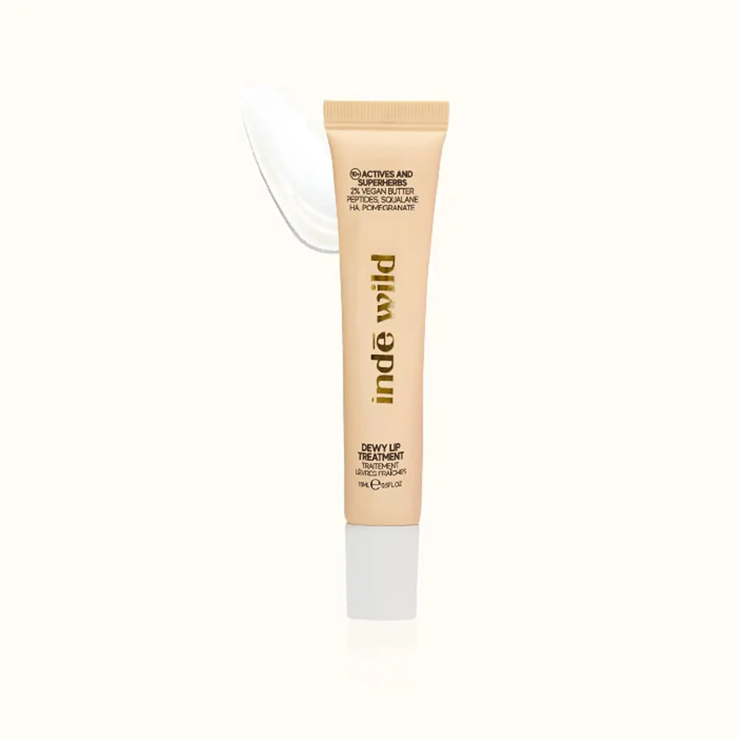 Indē Wild Dewy Lip Treatment – OG | 15 mL | Hydrating & Plumping Lip Balm with Shea Butter, Squalane & Hyaluronic Acid | Vegan & Cruelty-Free