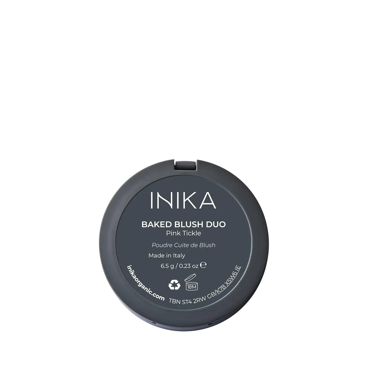 INIKA Organic Mineral Baked Blush Duo - Vegan, Cruelty-Free Makeup with Hydrating Squalane and Antioxidant-Rich Magnolia Bark Extract, Complementary Rose and Peach Hues for Radiant Glow,30 ml (Pink)