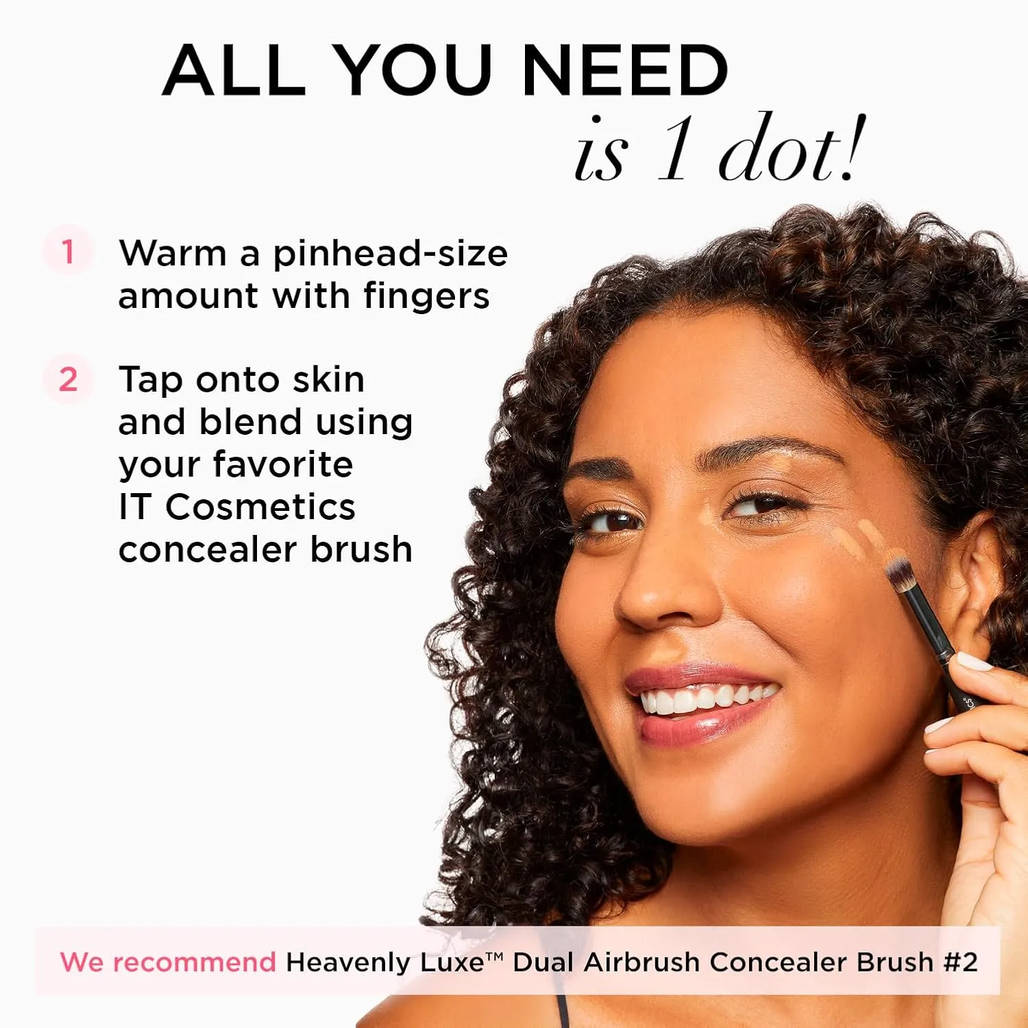 IT Cosmetics Bye Bye Under Eye Concealer - Waterproof Full Coverage Concealer For Dark Circles, Fine Lines, Redness & Discoloration, Formulated with Hyaluronic Acid, Natural Finish – 0.4 fl oz