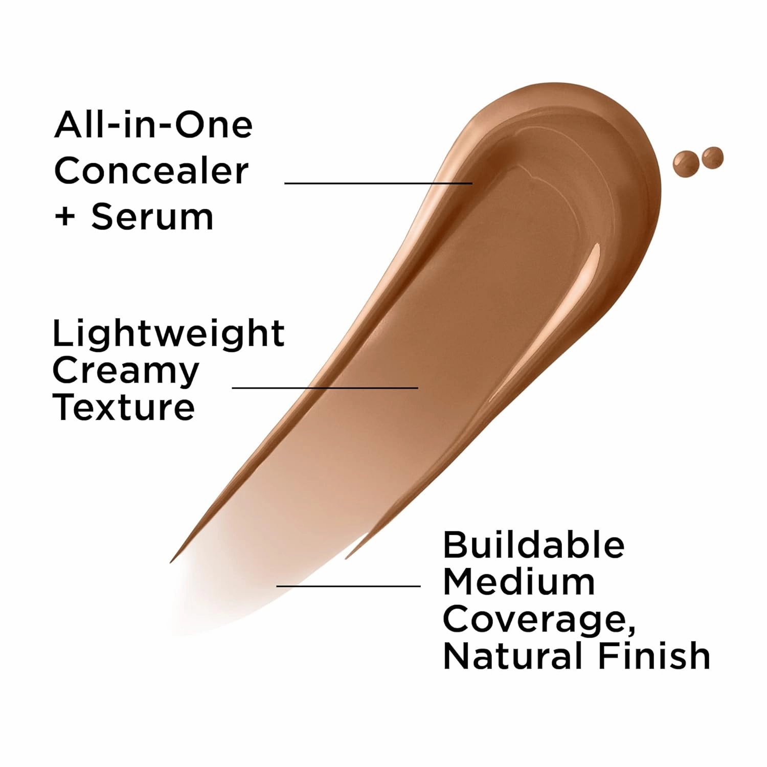 IT Cosmetics Bye Bye Dark Spots Concealer   Brightening Serum – 2% Niacinamide, Hyaluronic Acid & Caffeine - Medium Coverage, Natural Finish, All Skin Types - 0.22 fl oz