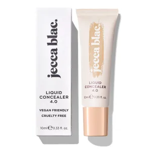 Jecca Blac Liquid Concealer, Full Coverage Soft Matte Finish, Long-lasting and Transfer-Resistant, Gender Neutral and LGBTIQA  Inclusive Make Up, Shade 4.0, 0.41 fl oz