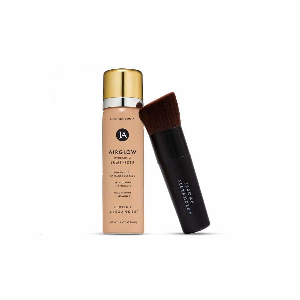 Jerome Alexander MagicMinerals AirGlow Tinted Highlighting Night Mist, Illuminating Airbrush Tinted Moisturizer Spray | 2PC | Natural Pearl